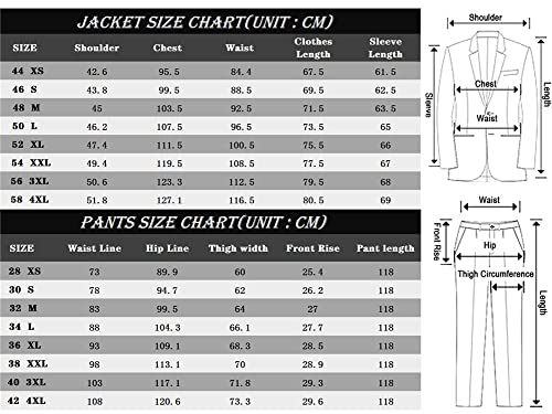 Youllyuu Herren-Hochzeitsanzüge, schwarz, Smokinghose, zweireihig, goldener Knopf, Revers, Blazer mit Kette – Bild 7