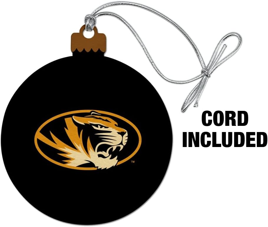 GRAPHICS & MORE University of Missouri Primary Logo Wood Christmas Tree Holiday Ornament - Image 2