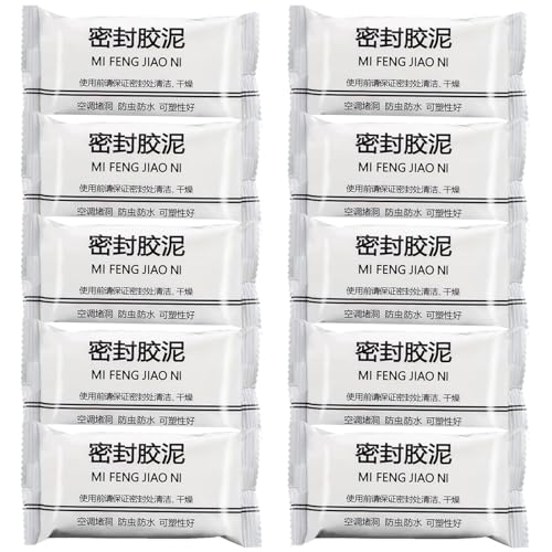 Image of 10-Pack New Type Waterproof Sealant Mastic,Waterproof Wall Repair Sealing Clay,Quick Mending Mud for Wall Hole Repair,Air Conditioning Hole,Drain Connection