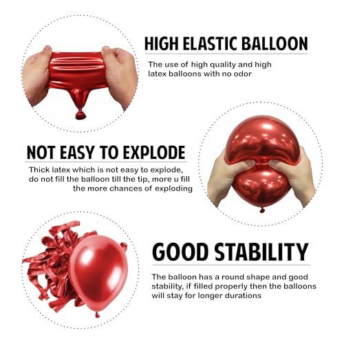 Image of Partycat Manual Balloon Pump with 25 Multicolor Latex Balloons - Fast Inflation, Durable Party Starter Kit for Birthdays, Anniversaries, Baby Showers, Festive Decorations & More