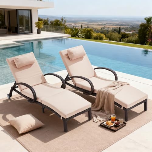 Lanonuvia Pool Outdoor Lounge Chairs