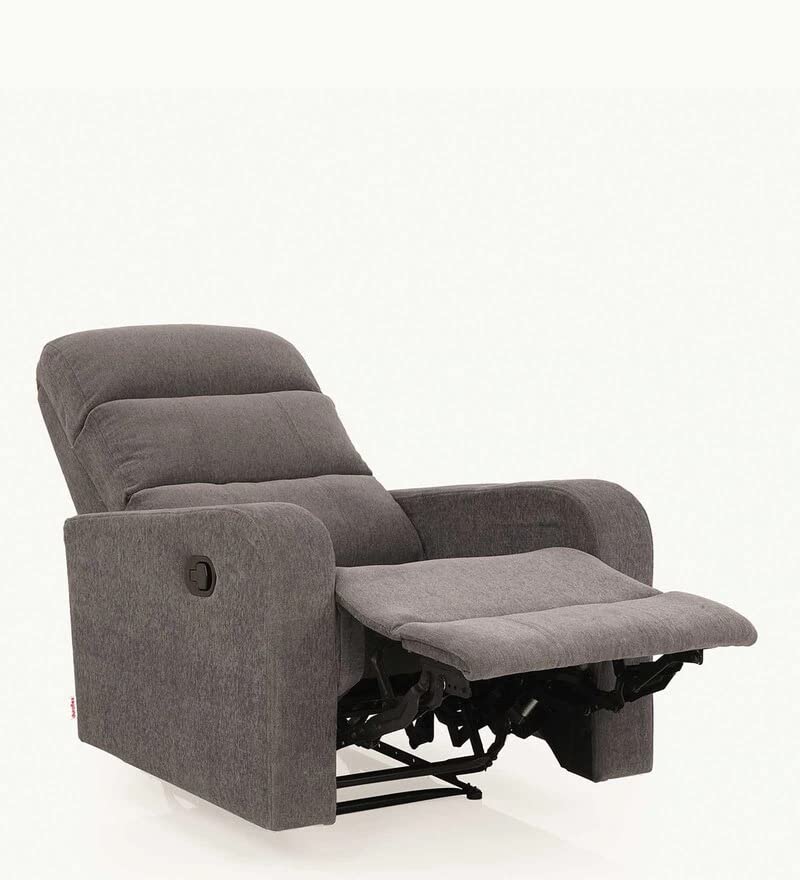 Image of Torque - Spino 1 Seater Fabric Manual Recliner | Recliner Sofa /Chair for Living Room, Bedroom, Office (Grey) | 1 Year Warranty