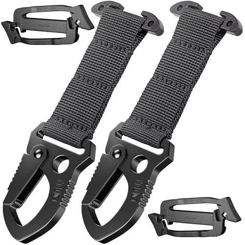 Porte-clés tactique MOLLE en métal pour fixer vos accessoires sans risque de chute sur gilet