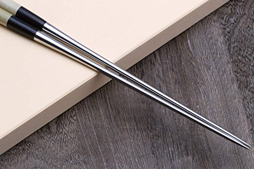 Yoshihiro Moribashi Chopsticks Japanese Sushi Chef's Traditional Garnishing Plating Tweezers Magnolia Handle 5.8in (15cm)