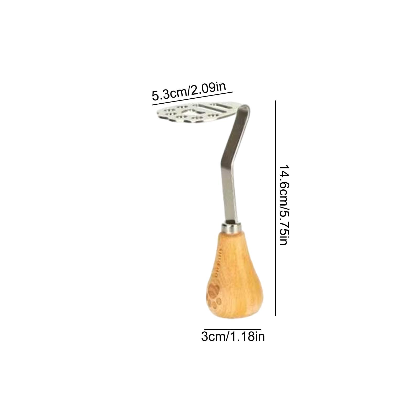 Silicone Potato Masher Tool | Warmte-resistente niet-scatch handstamper | Handmatig eten Druk op avocado's, bananen, groenten | Ideaal voor gladde aardappelpuree en babyvoedingvoorbereiding