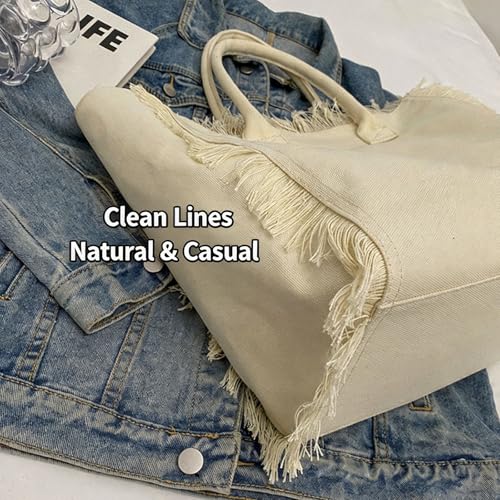 Bolso Tote de Mezclilla con Gran Capacidad para Mujer miniatura 6
