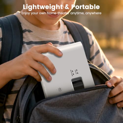 Image of Mini Projector Supports 1080P Portable YOWHICK for iOS, Android