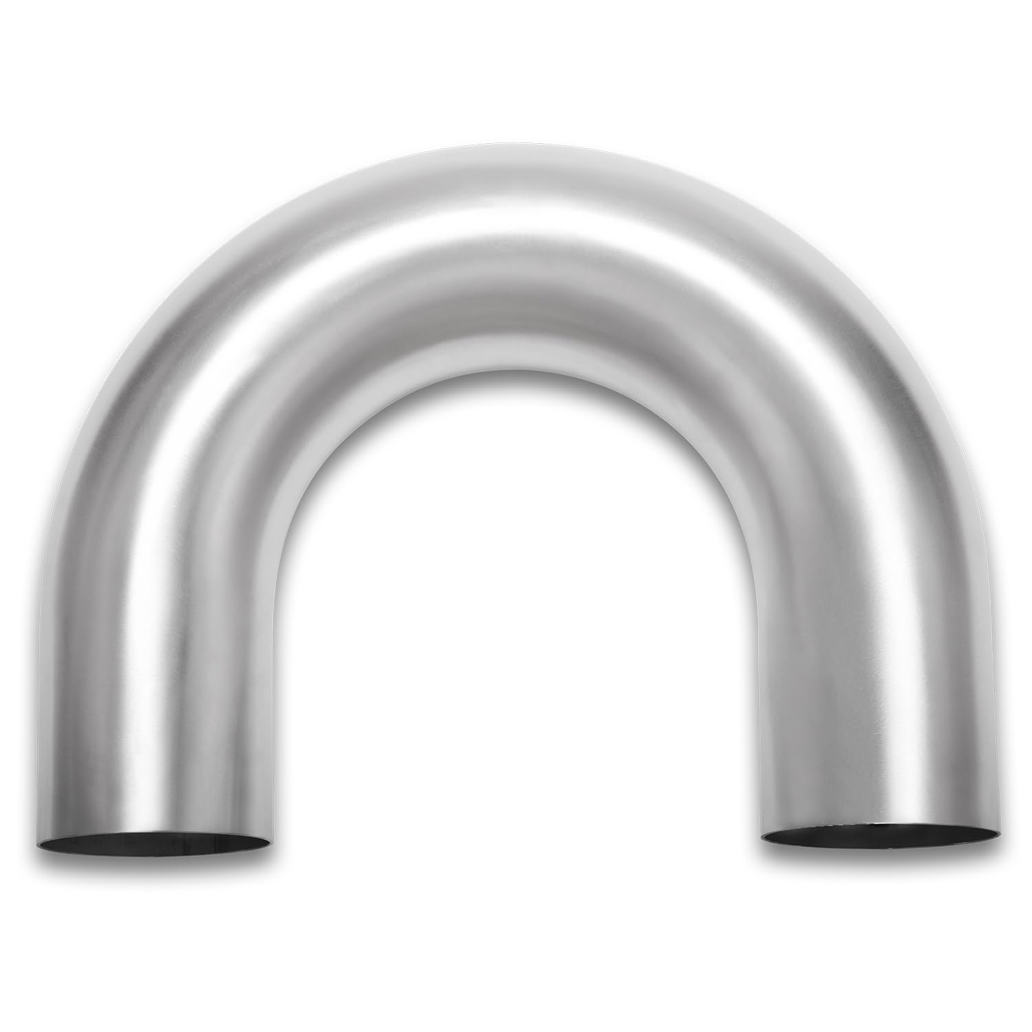 180 degree elbow 4 inch 102mm od aluminum intercooler pipe piping air intake tube, 1.5d radius, brushed finish