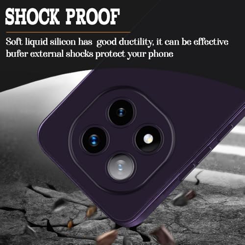 Image of Back Cover for Mi Redmi Note 14 Pro Plus 5G | Full Camera Protection | Premium Liquid Silicon Case | Flexible Bumper Case for Mi Redmi Note 14 Pro Plus 5G (Maroon Red)