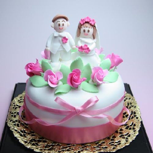 Amazon シュガークラフトケーキ Lovehappywedding ドレス 花のようなケーキ ケーキ 洋菓子 通販