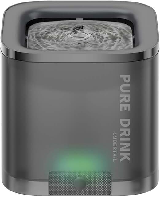 PETKIT Fontana per Gatti e Cani Avviso di Mancanza d'Acqua, Due modalità di Lavoro Distributore d'Acqua per Gatti-1,35L Si...