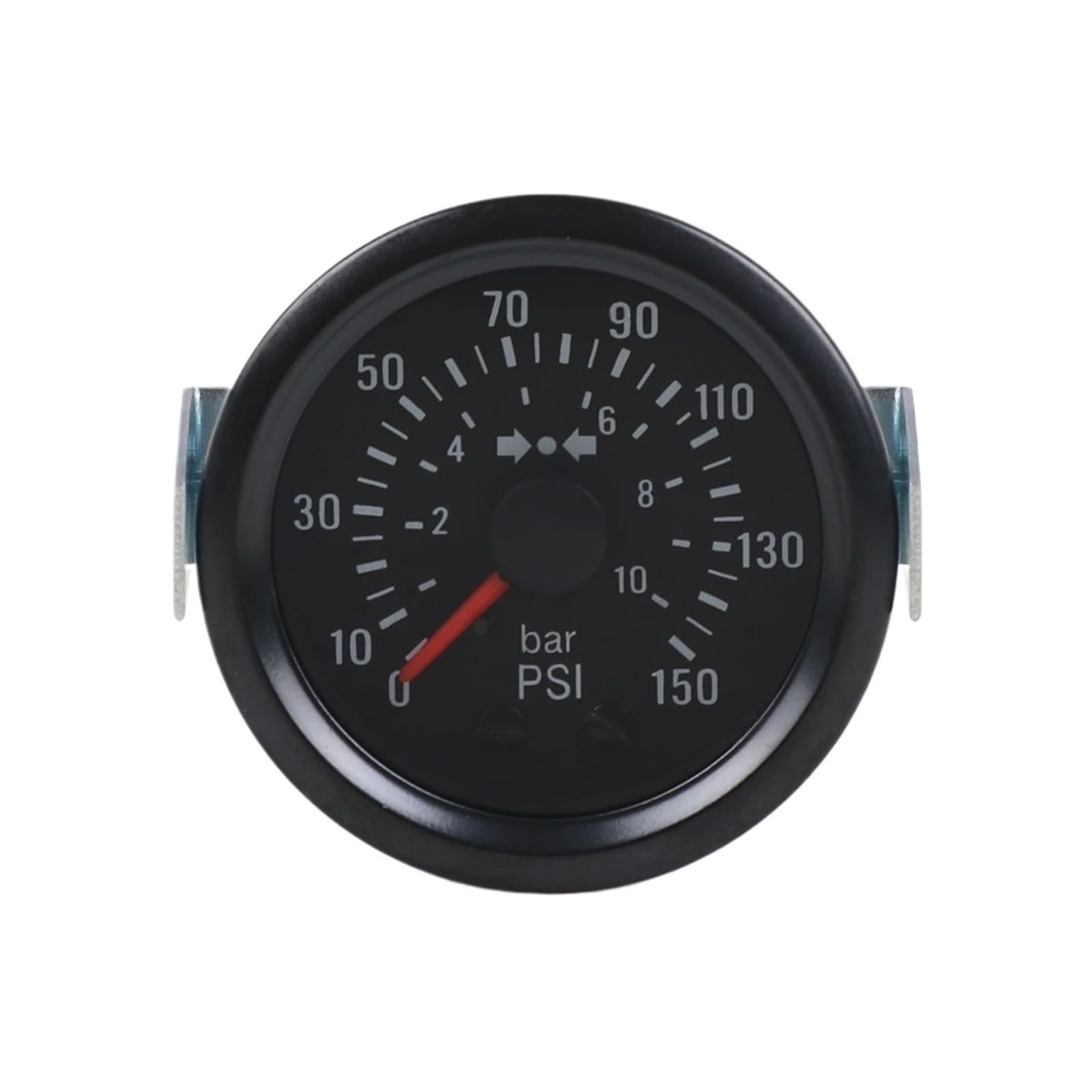 2" 52mm Mechanical Barometer 0-10 Bar/0-150PSI Air Pressure 12V Press Gauge Yellow Light Car Meter With Sensor NPT1/8