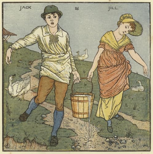 Lienzo de Jack y Jill Walter Crane póster clásico 60x90cm para transformar paredes vacías