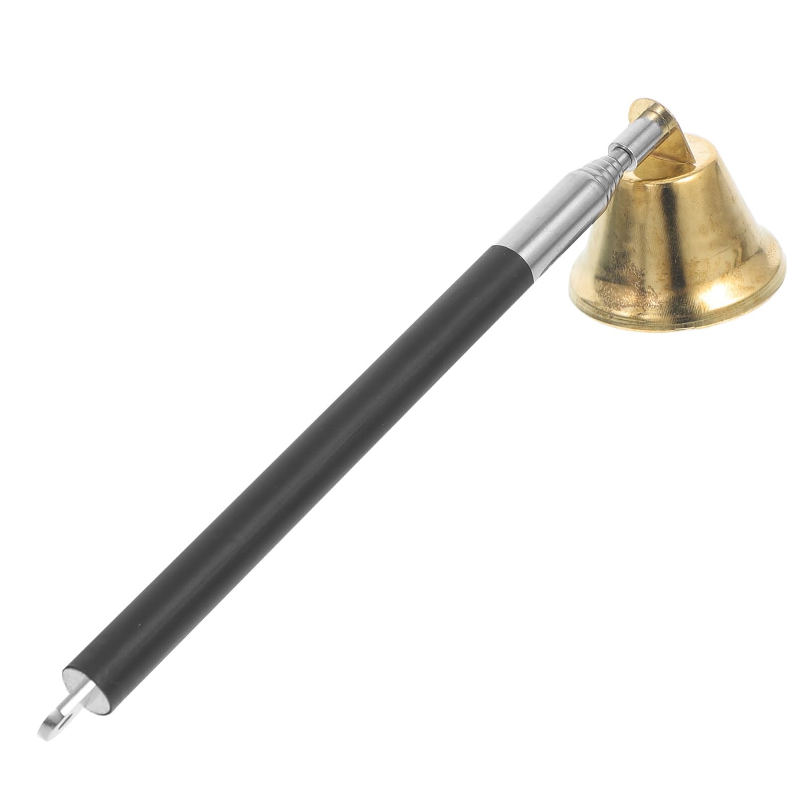 VOSAREA Decorative Bell Candle Snuffer Aluminum Long Handle Candle Extinguisher Retro Metal Wick Snuffer Candle Accessories for Farmhouse Dinning Room