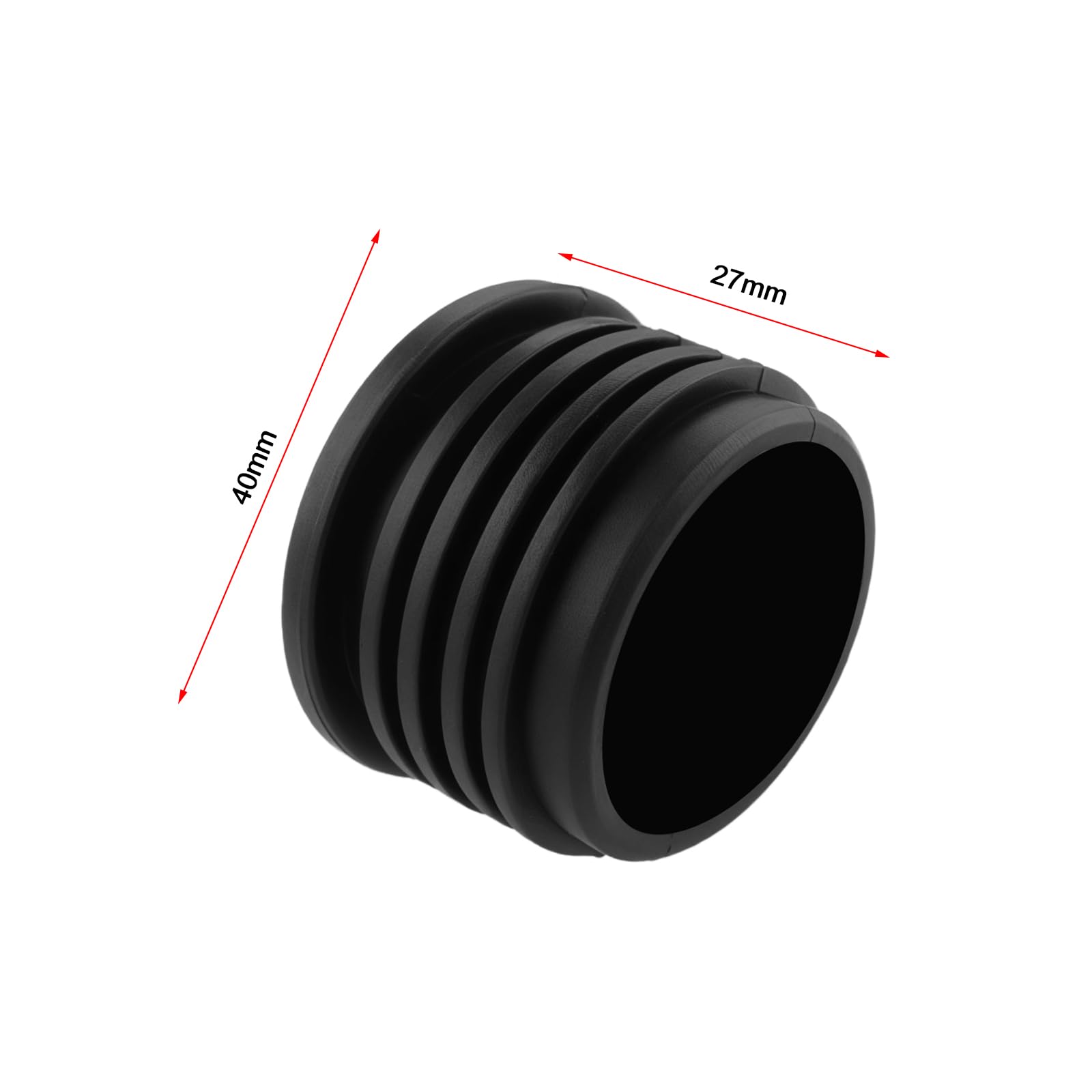 Create idea 16 Tapones de Drenaje de Goma Blanda para Kayak Canoas Barcos de Pesca Botes Inflables 40 X 27 Mm Color Negro