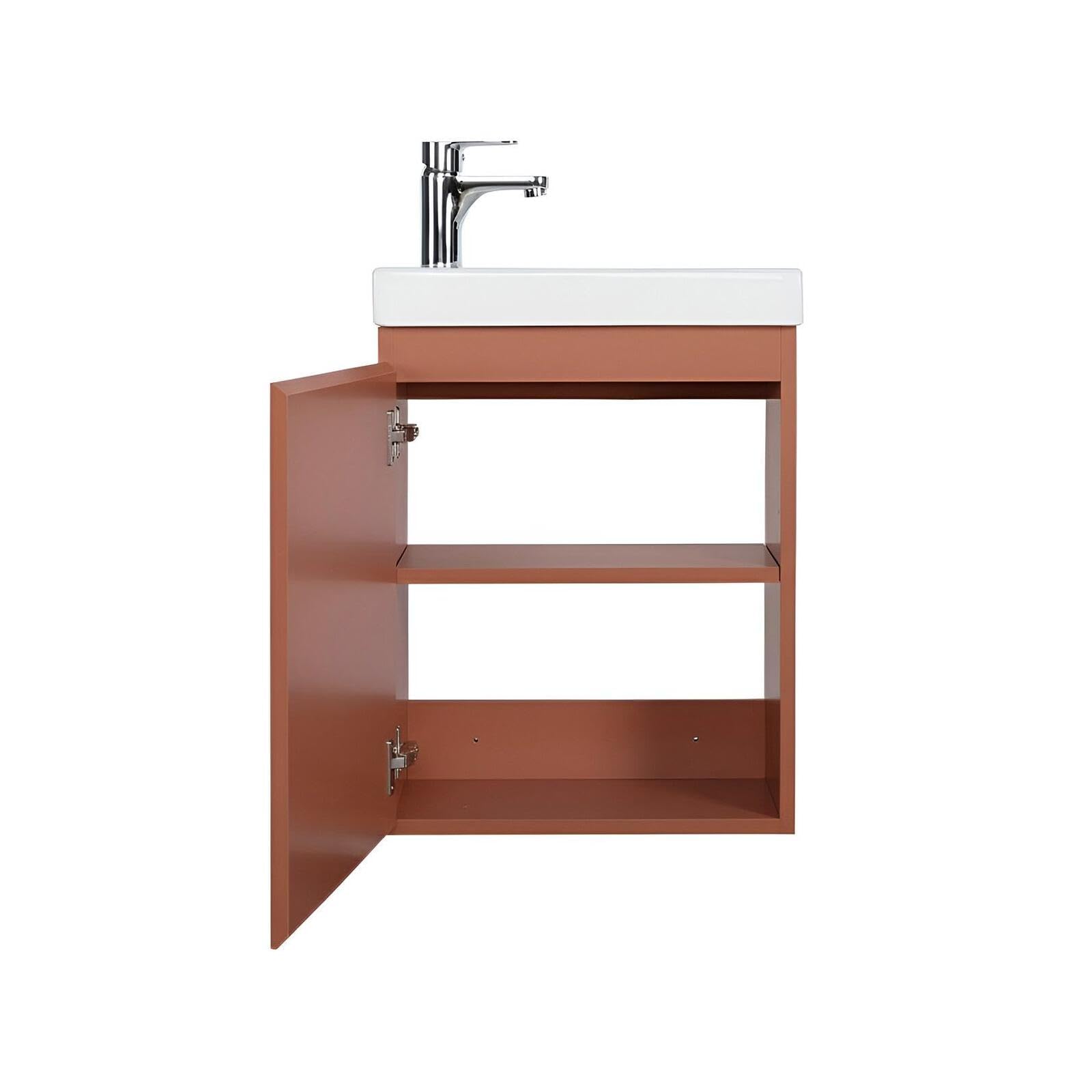 MOB-IN Meuble Lave-Mains Lisa + Robinet Noir