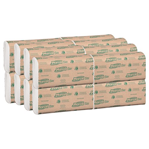 Marcal Pro M-Fold Paper Towels, 100% Recycled, 1-Ply, Natural Color Hand Towels, 250 Per Pack, 16 Packs per Case for 4000 Total Green Seal Certified Towels P200B #1