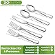 Homikit Besteck Set, 30-teilig Besteckset für 6 Personen, Edelstahl Poliert Essbesteck, Elegantes Besteck mit Messer Gabel Löffel für Hause Küche Restaurant, Gesund & Spülmaschinengeeignet