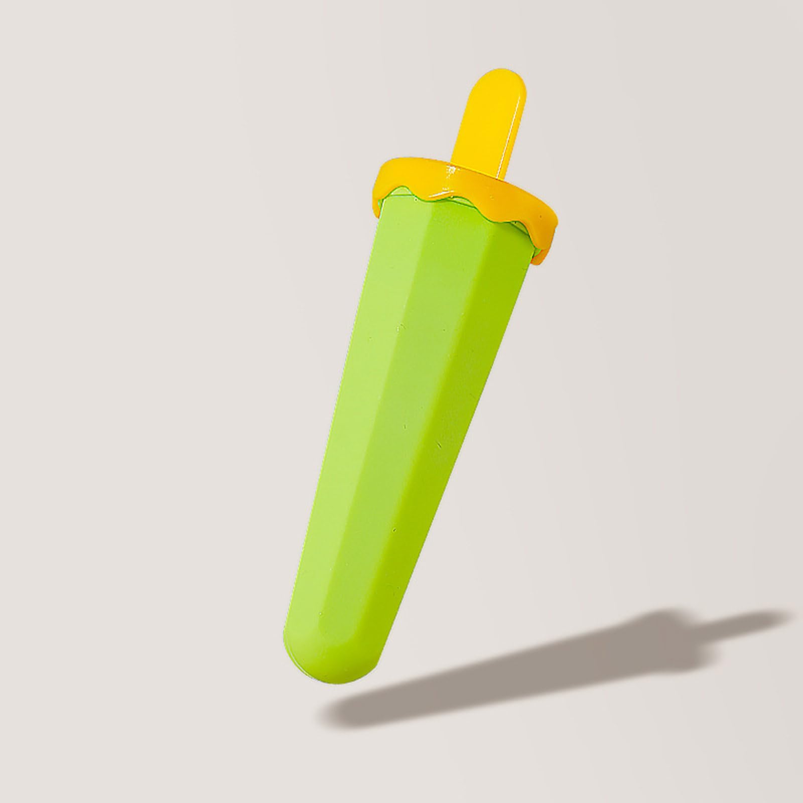 5 moldes de silicona for paletas de hielo de fácil liberación con protección contra goteo, reutilizables, fáciles de usar.,Moldes para helados(Orange)