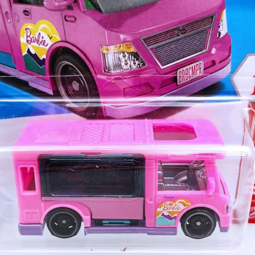 Image of Hot Wheels 1:64 Barbie Dream Camper Mattel Ages 3 and Up 21 /250 (Pink)