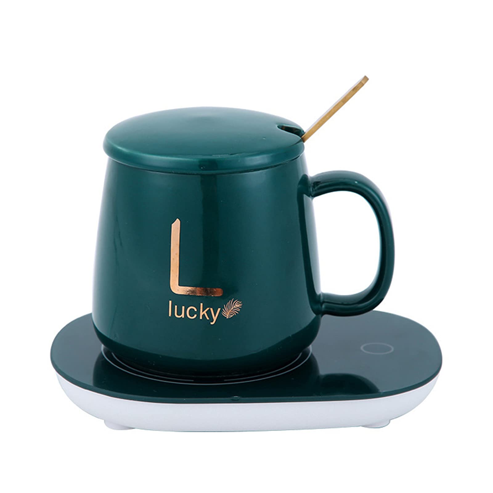 Calentador Eléctrico de Bebidas, Juego de Calentador y Taza de Café, Calentador de Tazas Eléctrico de 131 ℉ / 55 ℃ para Uso en el Hogar y la Oficina