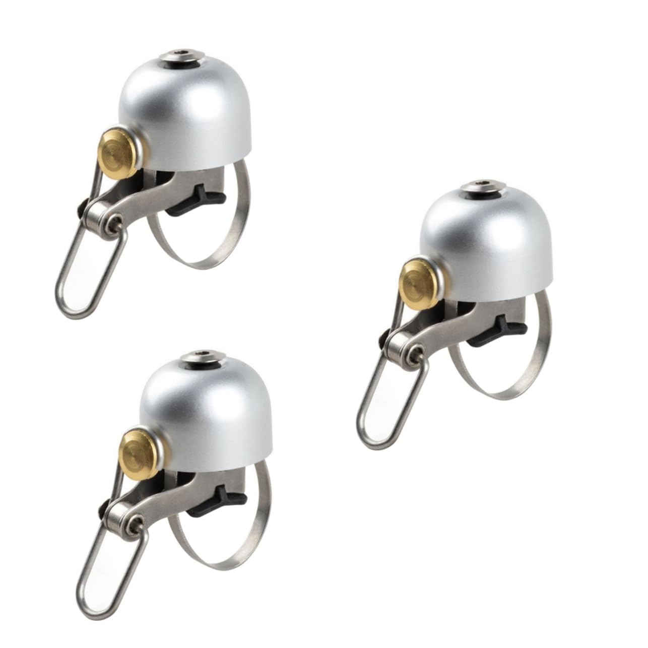 INOOMP 3 Pezzi Campanelli da Manubrio per Bicicletta Stile retrò Campanello Ultra Rumoroso in Metallo per Strada