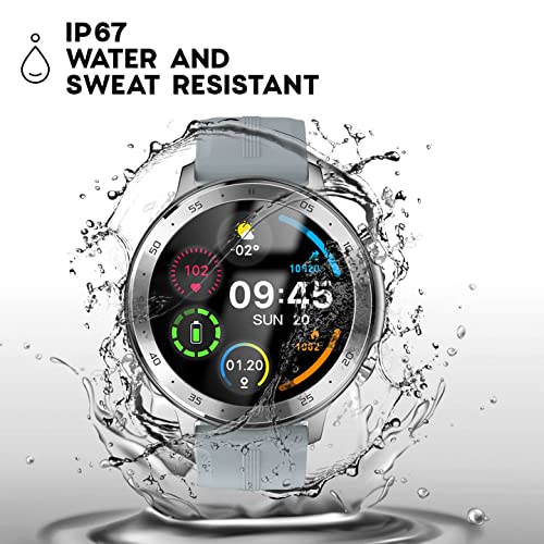 Image of Maxx SX25 Pro Smart Watch 1.28-inch - Fitness Tracking, Bluetooth Call, Music Playback, IP67 Waterproof, VC32S Heart Rate Monitor, 100+ Sports Modes, Extended Battery Life (Grey)