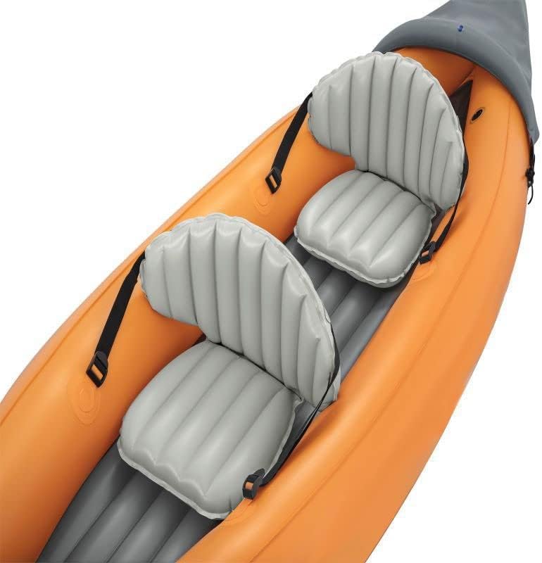 DFT 2 Person Inflatable Kayak 3.21M X 88Cm, Inflatable Boat, Kayak 270Kg/595Lb Load Capacity, Ideal for Racing, Boating and Fishing