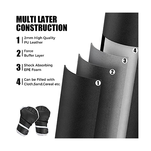 XDDIAS Punching Bag with Stand, 70'' Freestanding Punching Bag for Adult, Heavy Boxing Bag with Suction Cup Base Kickboxing Bag for MMA Muay Thai Fitness