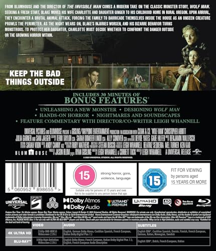 Wolf Man 4K UHD y Blu-Ray película de terror y suspense remasterizada 3