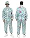 Asuaxy 80s Outfit for Men Women 90s Hip Hop Costume for Themed Party Track Suits Halloween Retro Rapper Windbreaker Pants Set (L)