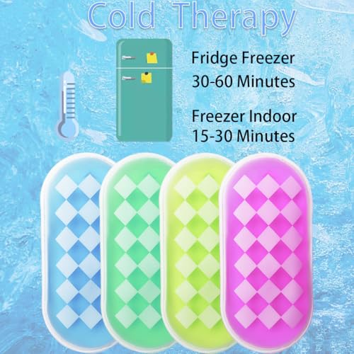 Image of Kids Ice Pack for Boo Boo - 4 Color Cold Packs Cold Compress for Swelling, Bruises & Cuts - Safe Toddler First Aid Ice Pack- Reusable Gel Pack for Sports Injuries & Home Healthcare