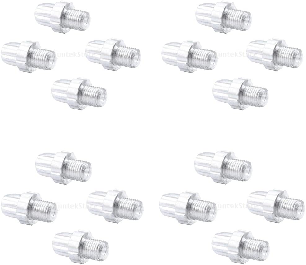 16x Brake Adjuster Screw Set | Bike Brake Cable Screws | Aluminum Material | Pack of 16 | 26 x 10mm