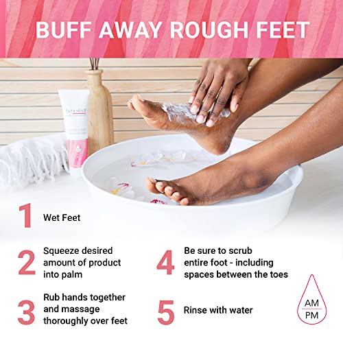 benefeet scrub-a-dub cooling foot scrub - exfoliates  refreshes dry  dull skin get smoother skin from heel to toe made wvitamin e apple cider vinegar walnut shell  apricot seed 4 oz 1 pack