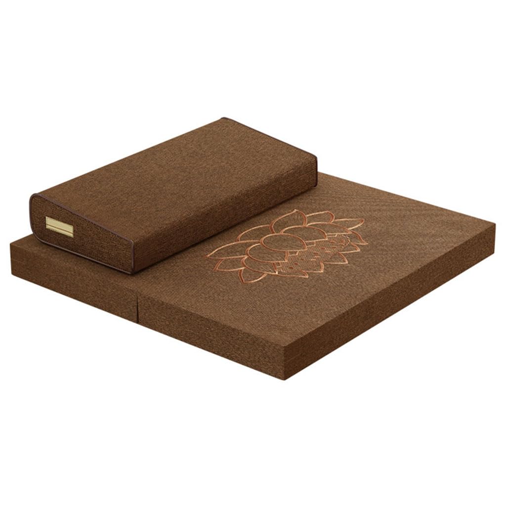 Cojín de meditación para uso doméstico, futón de tela plegable gruesa para meditación y culto zen