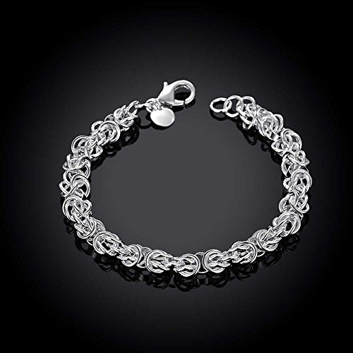 Sterling Silver Double Rolo Link Chain Bracelet 8" For Men or Women Teens, DIY Jewelry3
