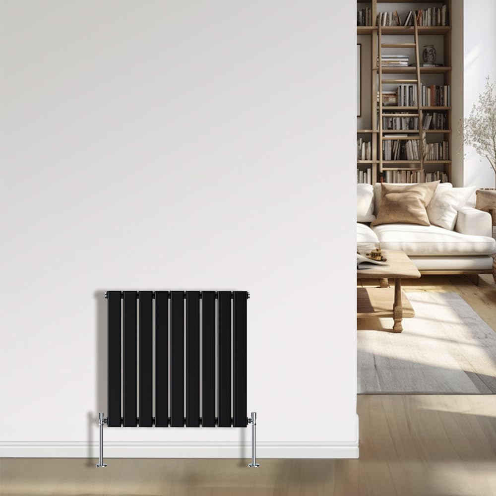 Radiateur moderne noir 600x612mm pour un chauffage efficace de votre salle de bain