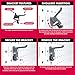 TROPEK Starter Kit | Bracket Kit and Wall Control Panels | High-Density Tool Wall Organizer for Small Spaces | 4pc 16x12 inch Black Panels + 71pc Bracket kit