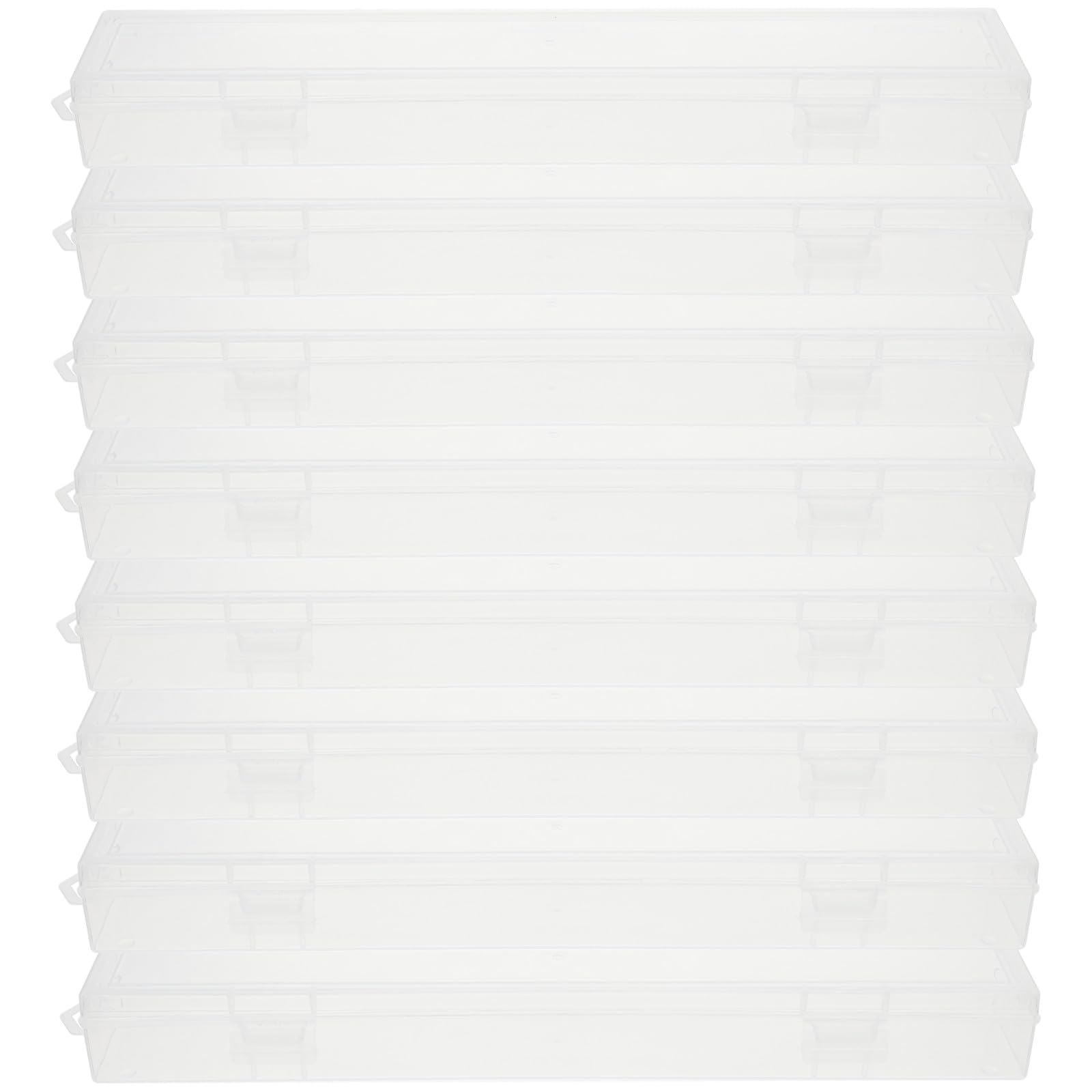 Boîte à pinceaux pour école et atelier créatif transparent x8