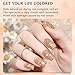 28g/Box Champagne Color Shine Glitter Hexagon Sequins Paillette Dip Powder Nails Dipping Nails Long-Lasting Nails No UV Light Needed (HJ-ND064B-No.137)