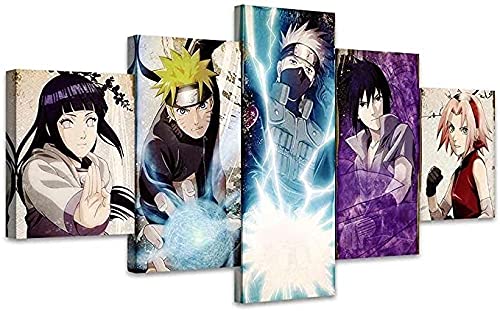 Tableau multi panneau Naruto Kakashi Sasuke impression toile décoration moderne