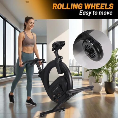 Image of 30 LBS Magnetic Indoor Cycling Bike,Stationary Bikes with 9-Level Handlebar Adjustment and 14-Level Seat Height,LCD Monitor for Home Cardio,Home Workouts and Gym
