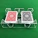 Yuanhe Clear 2 Deck Canasta Playing Card Tray-No Swivel Base