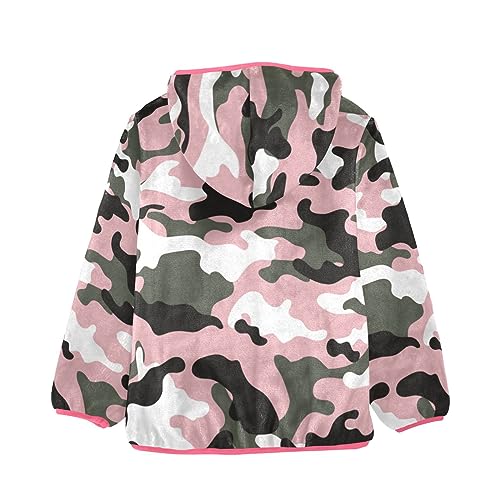 Aflyko Girls Fleece Coat Zip-Up Hoodie Warm Outerwear Kids Hooded Jacket 3-10T2