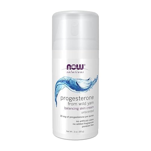 NOW Natural Progesterona Crema Equilibrante para la Piel - 3 oz.