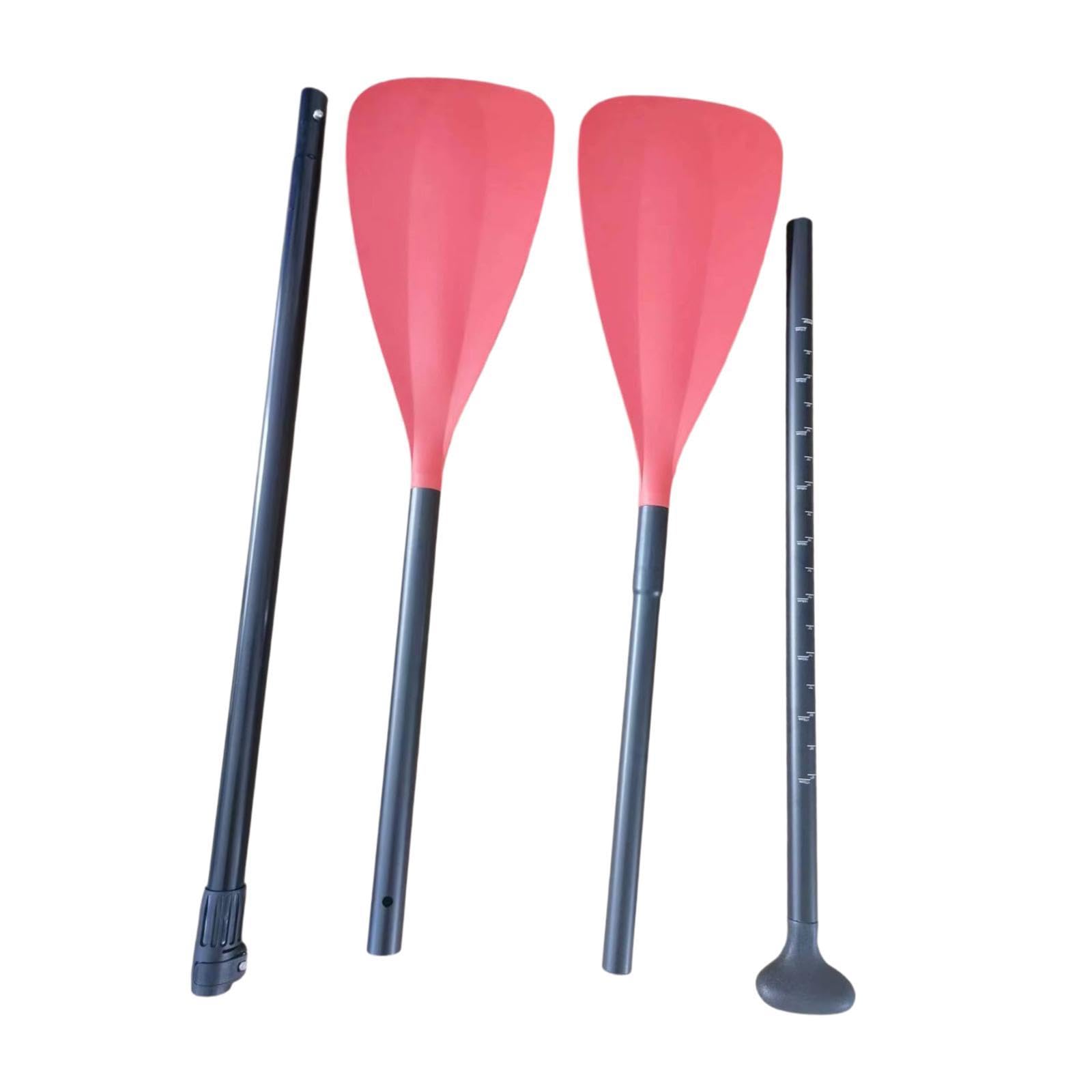 Remo para Kayak, Tabla de Surf de Remo, Remo de Doble Cabezal, Ajustable, 4 Secciones, Remo de Canoa de Doble Extremo para Deportes acuáticos, Rafting