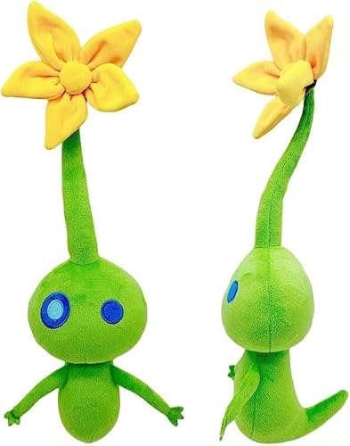 Pikmin de peluche, juguete de peluche de Pikmin brillante de 16.5 pulgadas para fanáticos del juego, lindo muñeco de peluche para niños y niñas