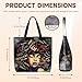 ABC ARTES Tote Bag for Women, African American Tote Bags for Women, Lightweight Shoulder Bag Handbag for Travel, Work, Gym