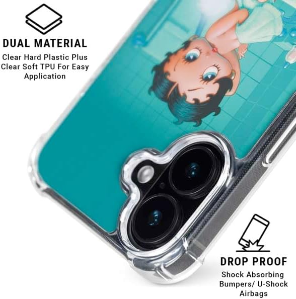 Skinit Phone Case Compatible with MagSafe iPhone 16 - Officially Licensed Betty Boop Bathing Design