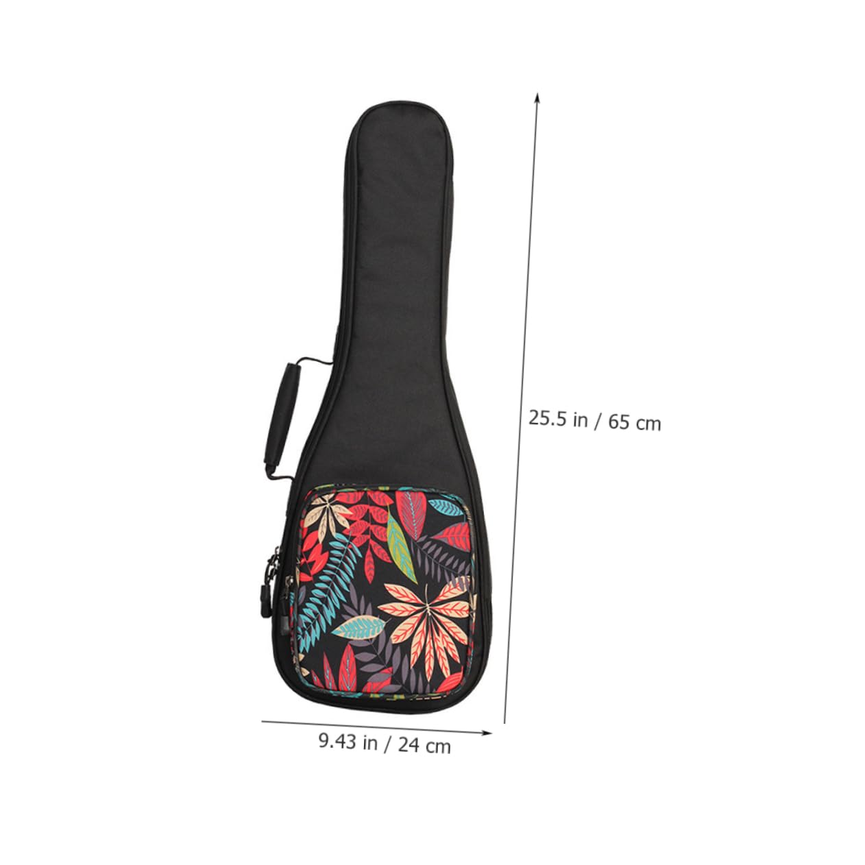 Vaguelly Bolsa de Transporte para Ukelele de Nylon Acolchado Grueso, Doble Correa de Hombro y Bolsillo Frontal Grande para Proteger y Almacenar Accesorios Varios estilos